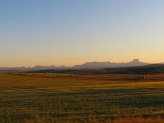 Rocky Mountain sunset near Warner.